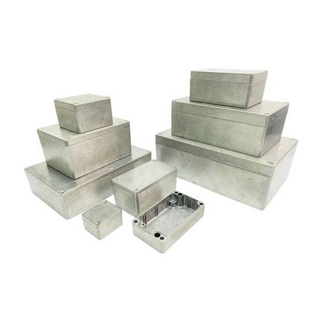 Gainta G111 Boîtier universel 115 x 65 x 55 aluminium Alliage aluminium aluminium (nature) 1 pc(s) Y380252 (1/2)