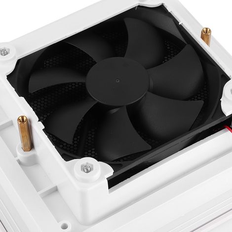 12V Auto-Seitenlüfter mit Lüftungsschlitzen (12V wasserdichter Kunststoff-Lüfter für Wohnmobile, Wohnwagen, Anhänger, Campervans, seitlicher Lüftungslüfter mit Flügeln (12V leise, weiß 011062)) (1/5)