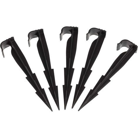 Lot de 100 piquets de Fixation pour Ligne d'égouttement, tuyaux d'irrigation et tuyaux gouteurs (1/4)