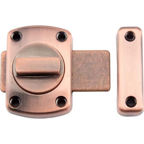 Serrures de porte, serrures de porte coulissante en acier inoxydable, serrures de salle de bain, serrures de sécurité avec poignées, verrous de porte de salle de bain, serrures d'armoire et de fenêtre (1/5)
