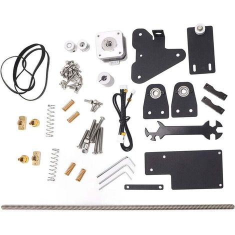 Kit doppio asse Z per stampanti 3D – Ingranaggio a vite senza fine migliorato, compatibile con Ender 3, in acciaio inossidabile, facile da montare