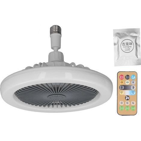 Ventilateurs de plafond modernes avec vitesse et éclairage réglables, télécommande, douille E27, ventilateur 85-265 V (1/5)