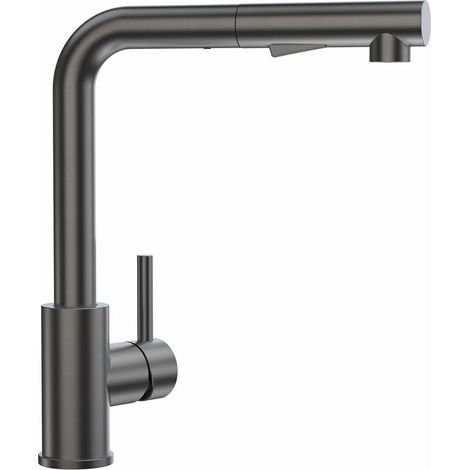 Robinet Cuisine Douchette, Mitigeur de Cuisine Avec Douchette Extractible, Robinet d'Évier à 2 Types de Jets, Mitigeur Évier Monocommande, 360° (1/5)