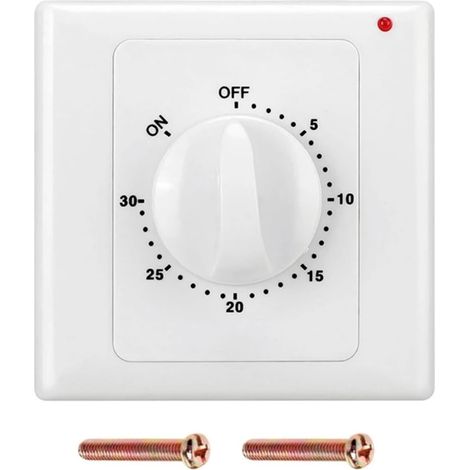 Timer for Switches and Sockets - 30 Minute Countdown for Lights, Home Wall Switch, Without Housing (1/4)