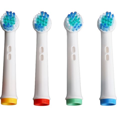 Cabezal de cepillo de dientes eléctrico de 4 piezas para EB17-X, cerdas redondeadas de alta densidad para una eliminación eficaz y suave de la placa. (1/5)