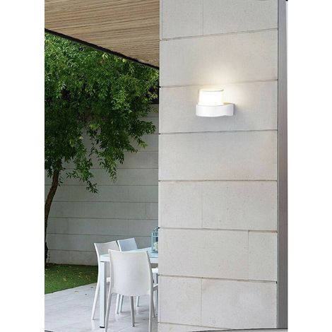 TrAdE Shop Traesio - Applique Moderna A Led Esterno Da Parete 7 W Bianco Luce 6500k 3000k 4000k Es57 - -Bianco Naturale -