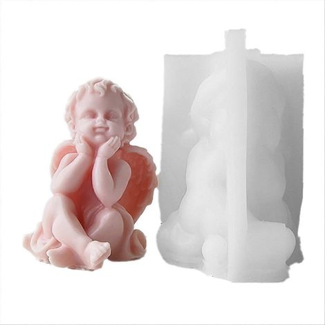 3D-abstrakte Flügel-Wachskerzenform, handgefertigt, duftend, kreative Dekoration, Formwerkzeug für DIY, originelle Form, hausgemacht, ideales Geschenk. (1/5)