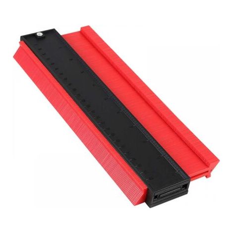 Jauge de contour, outil de duplication de jauge de 10"/25 cm, outil de duplication de jauge pour la mesure de jauge de contour(rouge) (1/5)