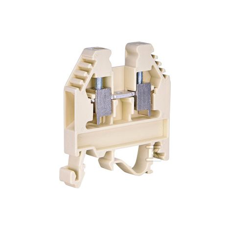 Zählerschrankanschluss - 4 mm - Beige - Hochwertige Gewindeverbindung - DIN-Schienenmontage