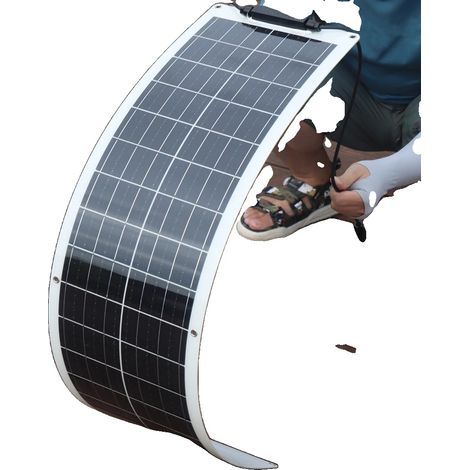 Flexibles Solarmodul, 110 W Leistung, monokristalline Bauweise (1/2)