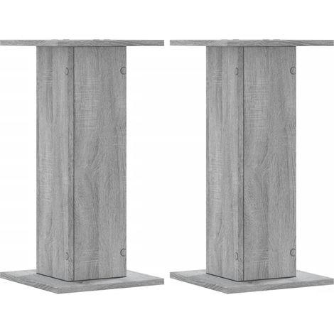 Maison Exclusive - Soportes de plantas 2 uds madera gris Sonoma 3