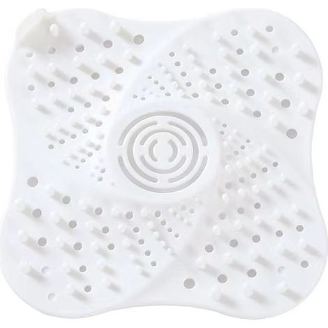 1 pièces attrape cheveux douche,filtre a cheveux pour douche avec Ventouse tamis evier bouchon baignoire anti cheveux filtre bonde douche filtre baignoire pour Cuisine lavabo salle de bain Blanc (1/4)