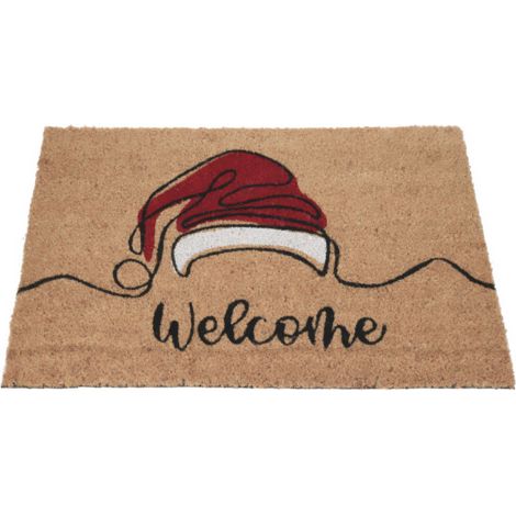Fußmatte aus Kokosfaser 59x39 cm, Weihnachtsmann (1/2)