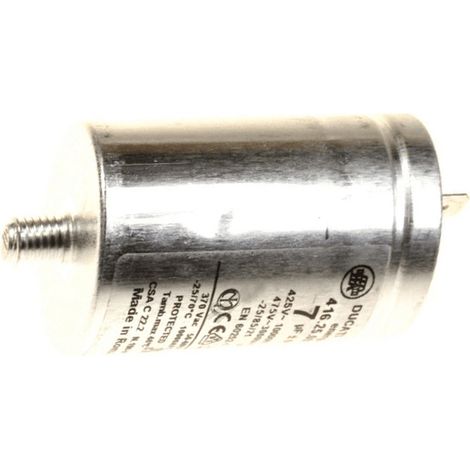 Condensateur 7μF 450V pour sèche-linge – Démarrage moteur – Compatible Candy et Hoover – Boîtier radial 58mm x 36mm – Candy, Hoover (1/6)