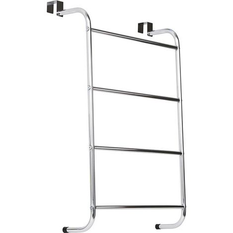 Porte-serviettes de porte avec 4 barres en Métal Chromé MadeInNature. (1/3)
