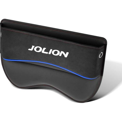 (Pour noir) Organisateur d'espace entre les sièges auto, sac latéral avec ouverture pour câble de chargement, compatible avec les accessoires de boîte de rangement universelle pour sièges auto Haval J (1/5)