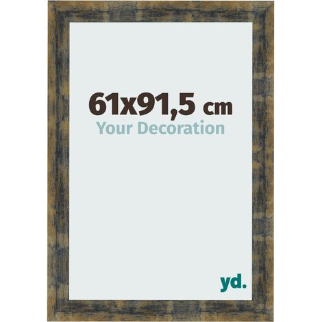 yd. - Cadre photo 61x91.5 - Bleu Or Melange - MDF - Pisa (1/5)