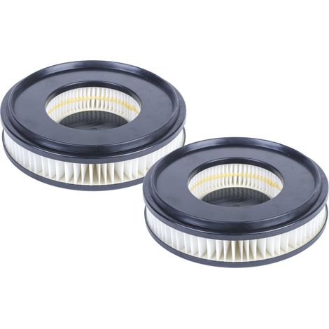 vhbw 2x filtre remplacement pour Nilfisk 107409006, 107407297 pour aspirateur - filtre HEPA noir / blanc (1/4)