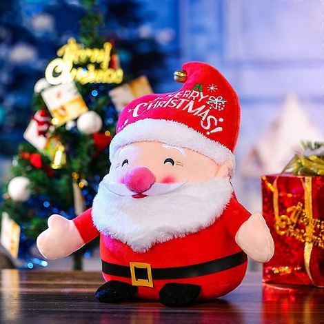 Peluche Père Noël douce, coussin décoratif pour les fêtes de fin d'année à la maison ou au salon (1/5)