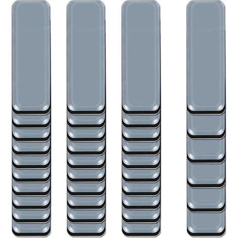 36PCS Patin Glissant PTFE adhésif Patins en téflon pour Meubles de Protection de Sol Gris(19x70mm) (1/5)