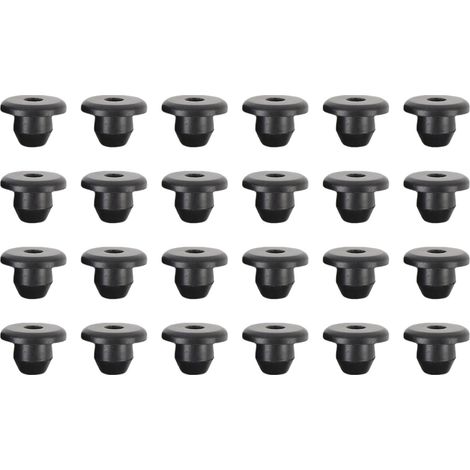 Bouchon d'huile de cric hydraulique en caoutchouc, étanchéité solide, sol universel de 8.5mm pour trou de réservoir, 24 pièces.