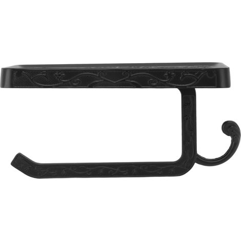 Porte-papier toilette en aluminium spatial pour cuisine et salle de bain, support pour téléphone portable, boîte à mouchoirs, porte-rouleau de papier toilette, style américain A (1/5)