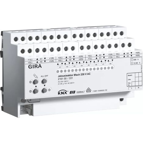Gira Jal.aktor 8f AC 230 V Hand KNX REG 216100 (1/2)