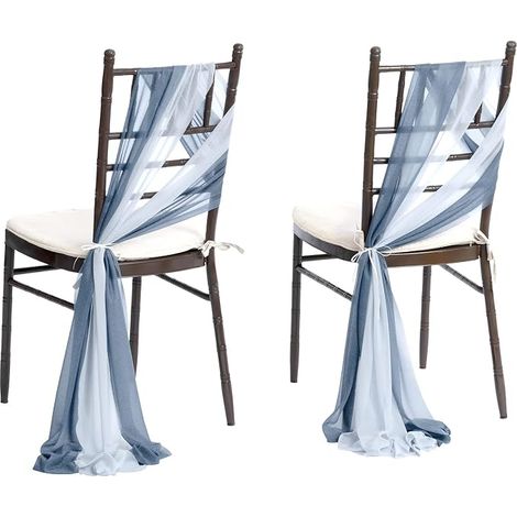 16 décorations d'allée pour une cérémonie de mariage rose poudré, décoration de chaises d'allée, bleu poudré et bleu glacier
