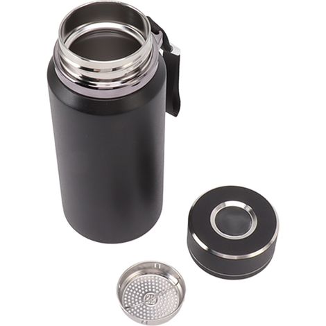 Bouteille d'eau isotherme en acier inoxydable de 600 ml (20 oz), bouteille sous vide portable pour café, thé et boissons chaudes et froides (1/5)