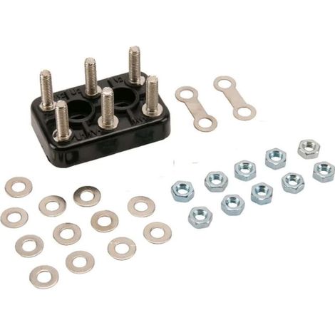 Barrette de connexion pour moteur électrique 100 inch – 6 pôles – 56 x 36mm – Raccordement universel pour électroménager (1/3)