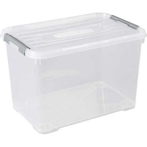 Curver 243865 Kunststoffbox HANDY geschlossen, stapelbar (B x H x T) 400 x 390 x 600 mm Transparent (1/2)