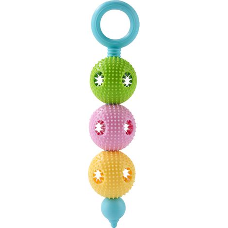 Jouet pour animaux de compagnie chien grincement des dents balle résistante aux morsures balle de morsure de chien balle d'entraînement tpr jouet qui fuit en silicone(vert rose jaune) (1/5)