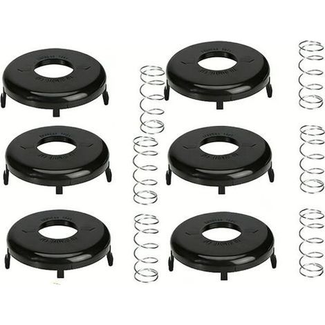 Lot de 6 cache-bobines de débroussailleuse, cache-bobine pour Toro 88175&73-8200&73-8220, Ressort et capuchon (1/4)