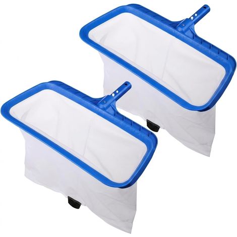 Filet de surface moyen pour piscine, filet à feuilles maillage serré, outil de nettoyage pour piscine, bassin et étang, cadre plastique souple (1/5)