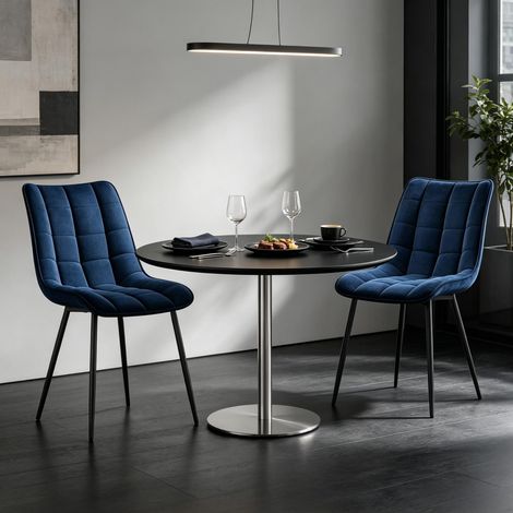 Sillas elegantes, sillas de comedor cómodas, sillas tapizadas con estilo, sillas de diseño, sillas tapizadas de alta calidad (solo con 2 sillas de comedor) (1/5)