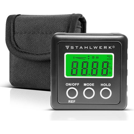 STAHLWERK Rapporteur d'angle numérique LB-360 ST Inclinomètre, Level Box