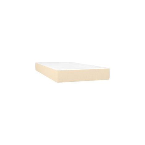 Matelas de lit à ressorts ensachés Crème 90x200x20 Tissu (1/5)