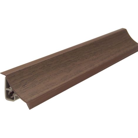 Primo Wandanschlussleiste 260 cm, 23 x 25 mm, Nußbaum Leisten