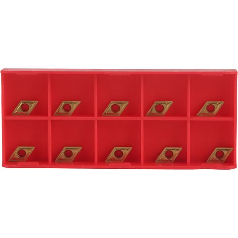 10pcs CNC Carbide Tips Inserts Blade Cutter Lathe Turning Tool With Box