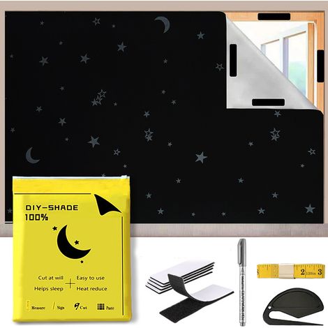 Set di 5 tende oscuranti per finestre, 79" x 57" Tende oscuranti portatili per camera da letto, viaggi, cameretta dei bambini, ufficio