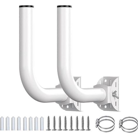 supports de pont sans fil, réglables à 150°, en acier inoxydable, fixation universelle pour poteau en J, accessoires
