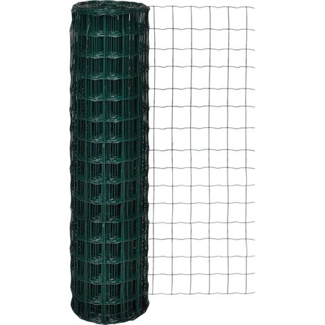 Clôture euro Acier 10 x 1,5 m Vert (1/4)