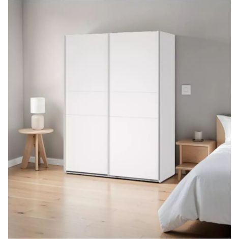 armadio scorrevole "como l150" bianco 147x62x200,4 cm (1/4)