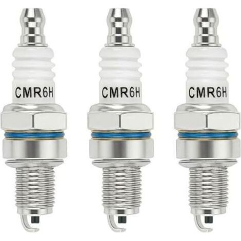 3 Pièces CMR6H Bougie d'Allumage pour Stihl MS170 MS171 MS181 MS211 FS90 MS231 MS241 FS100 FS110 BG56 NGK 3365 CMR6H Bougie pour Tondeuse Souffleurs Débroussailleuses Tronconneuse (1/5)