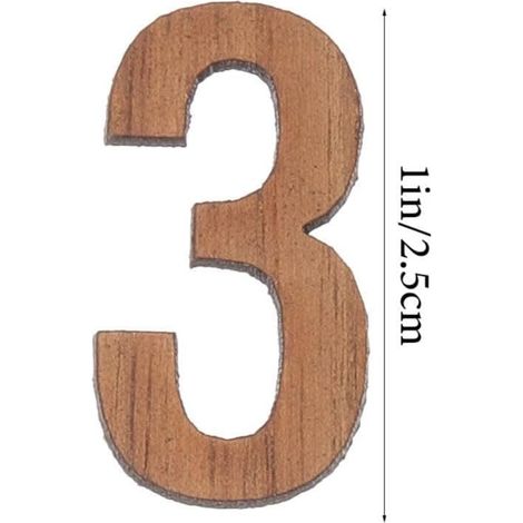 Horloge Numérique Horloge Arabe Chiffres 3D Bricolage Horloge Murale Chiffres Ensemble Remplacement Numéros D'horloge En Bois Pour Bricolage Horloge Murale Horloges Murales Numérique (1/2)