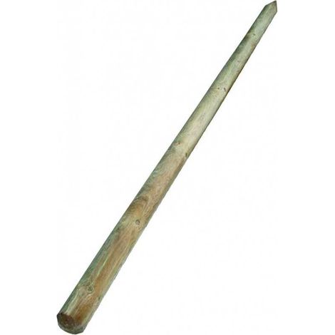 Poteau pour clôture en pin imprégné autoclave 10x200 cm – Résistant aux intempéries – Pour terrains accidentés – Blinky