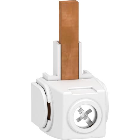 Schneider Electric – Connecteurs pour rail de peigne 1P+N – Lot de 4 – Section 10mm² – Configuration raccord rapide – A9XPC604