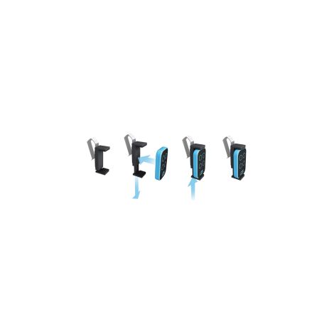 Clip fixation pour telecommande de portail IZI 4790837 pour Portail électrique