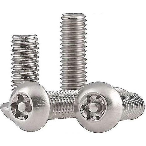 Vis antivol en acier inoxydable 304, vis à tête ronde, vis de sécurité M4 35 mm (20 pièces) (1/5)