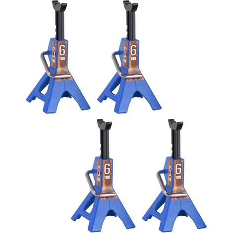 4 soportes de reparación de gato de metal de 6 toneladas con altura ajustable para coche RC Crawler Axial SCX10 90046 Traxxas TRX4 TRX6 D90,3... DEBUNS